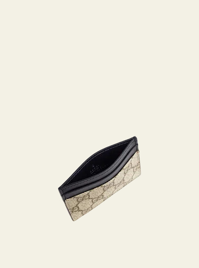Gucci Portacarte GG supreme Beige/Nero
