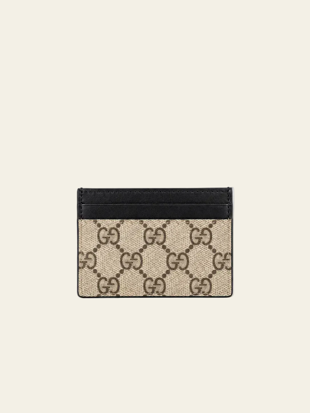 Gucci Portacarte GG supreme Beige/Nero