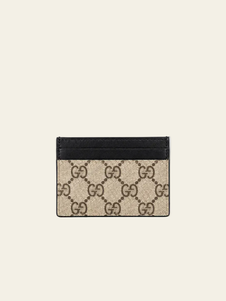 Gucci Portacarte GG supreme Beige/Nero