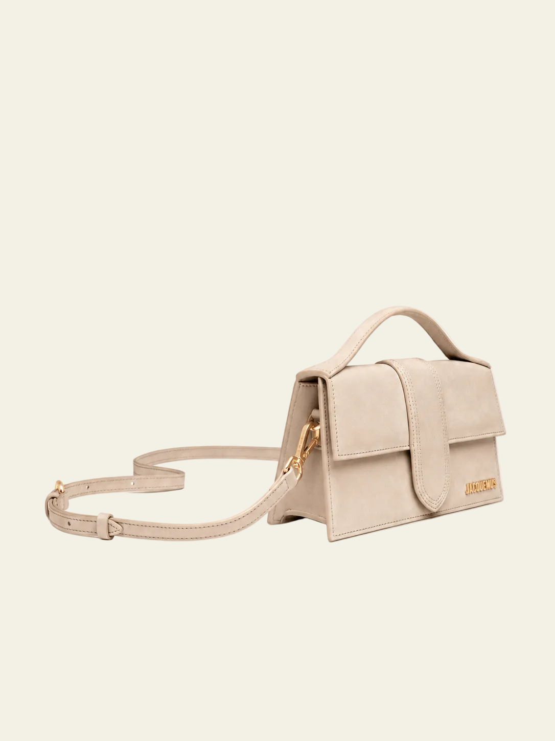 Jacquemus Le Grand Bambino camoscio beige