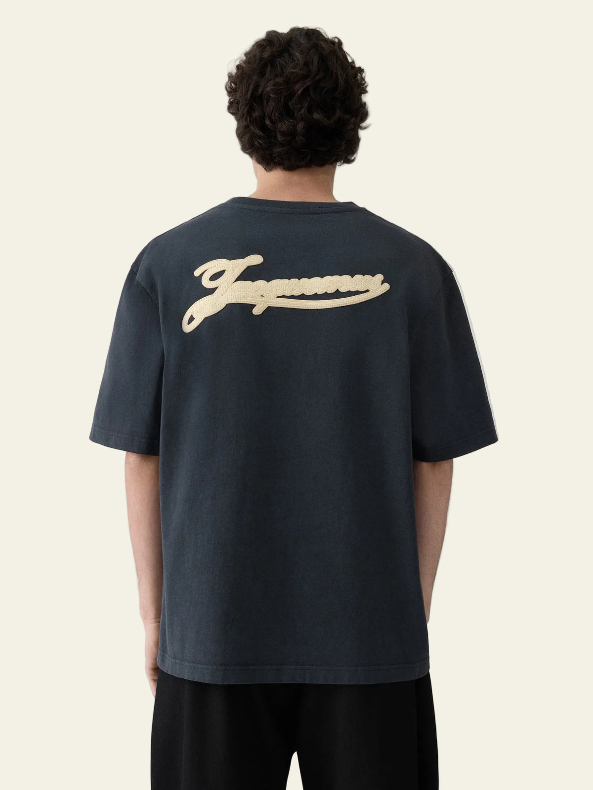 Jacquemus T-shirt Torneo Rosemary Label Blu Navy