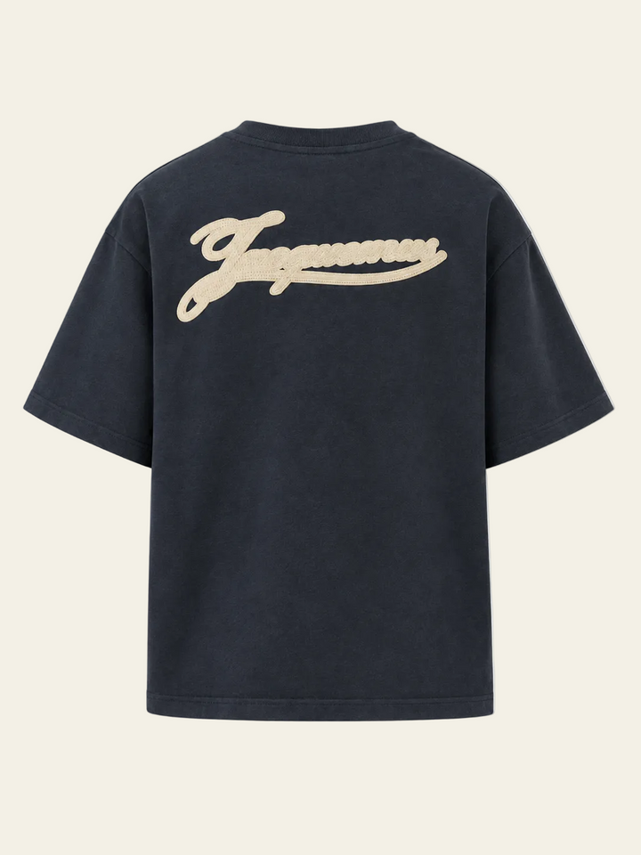 Jacquemus T-shirt Torneo Rosemary Label Blu Navy