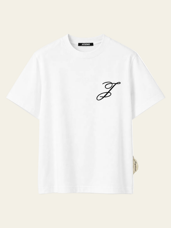 Jacquemus T-shirt logo J Bianco
