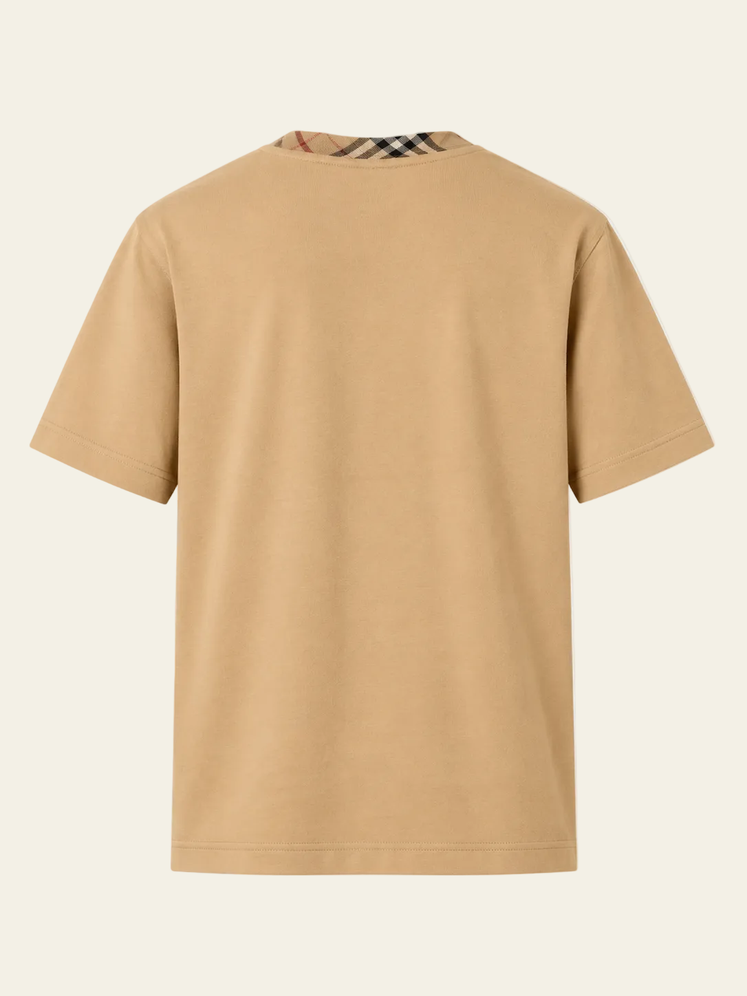 Burberry T-shirt Girocollo Check Marrone