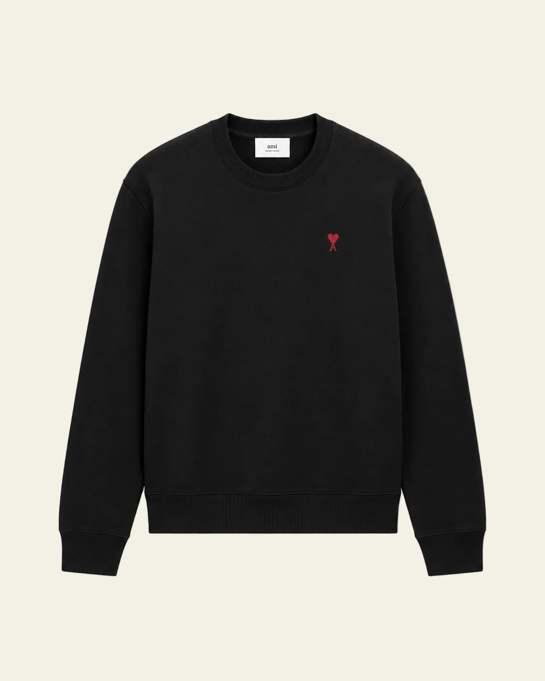 Ami Paris Felpa mini logo "Ami de coeur" Nero