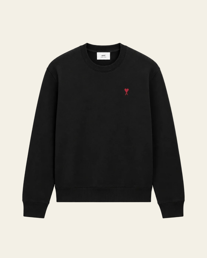 Ami Paris Felpa mini logo "Ami de coeur" Nero