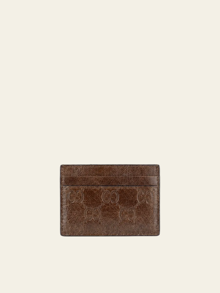 Gucci Portacarte GG Guccissima Marrone
