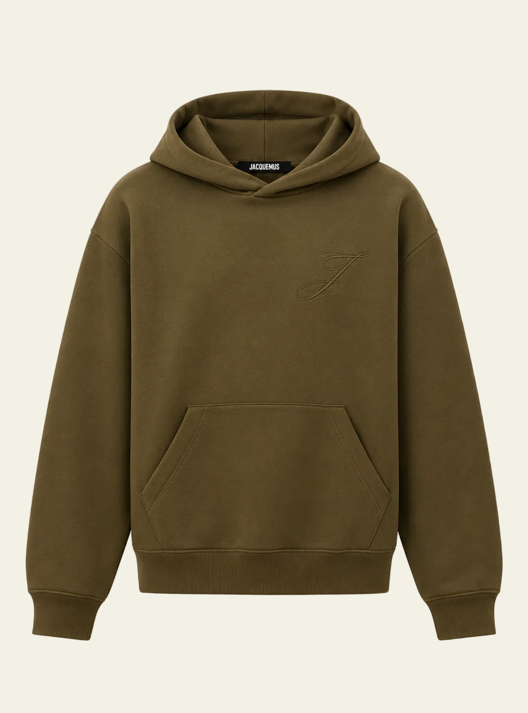 Jacquemus Felpa logo J Khaki