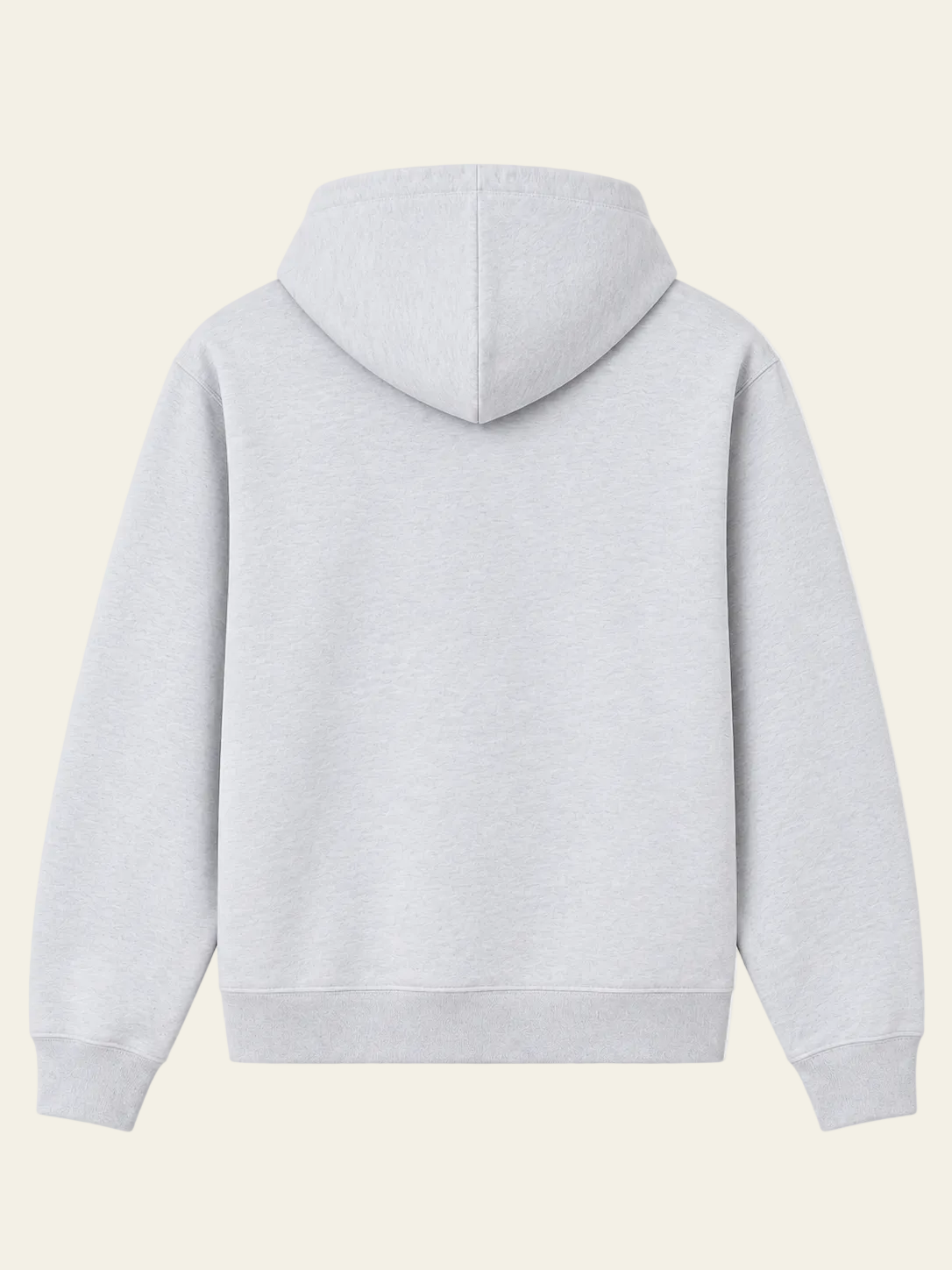 Jacquemus Felpa con Cappuccio Gros Grain Grigia
