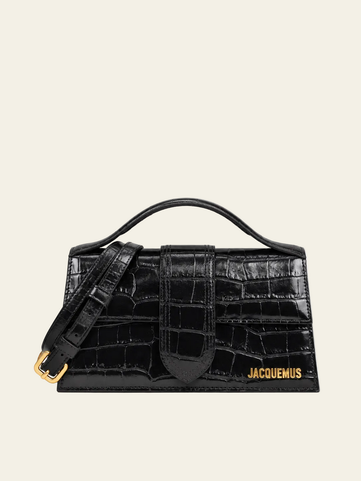Jacquemus Le Grand Bambino Croco Nero