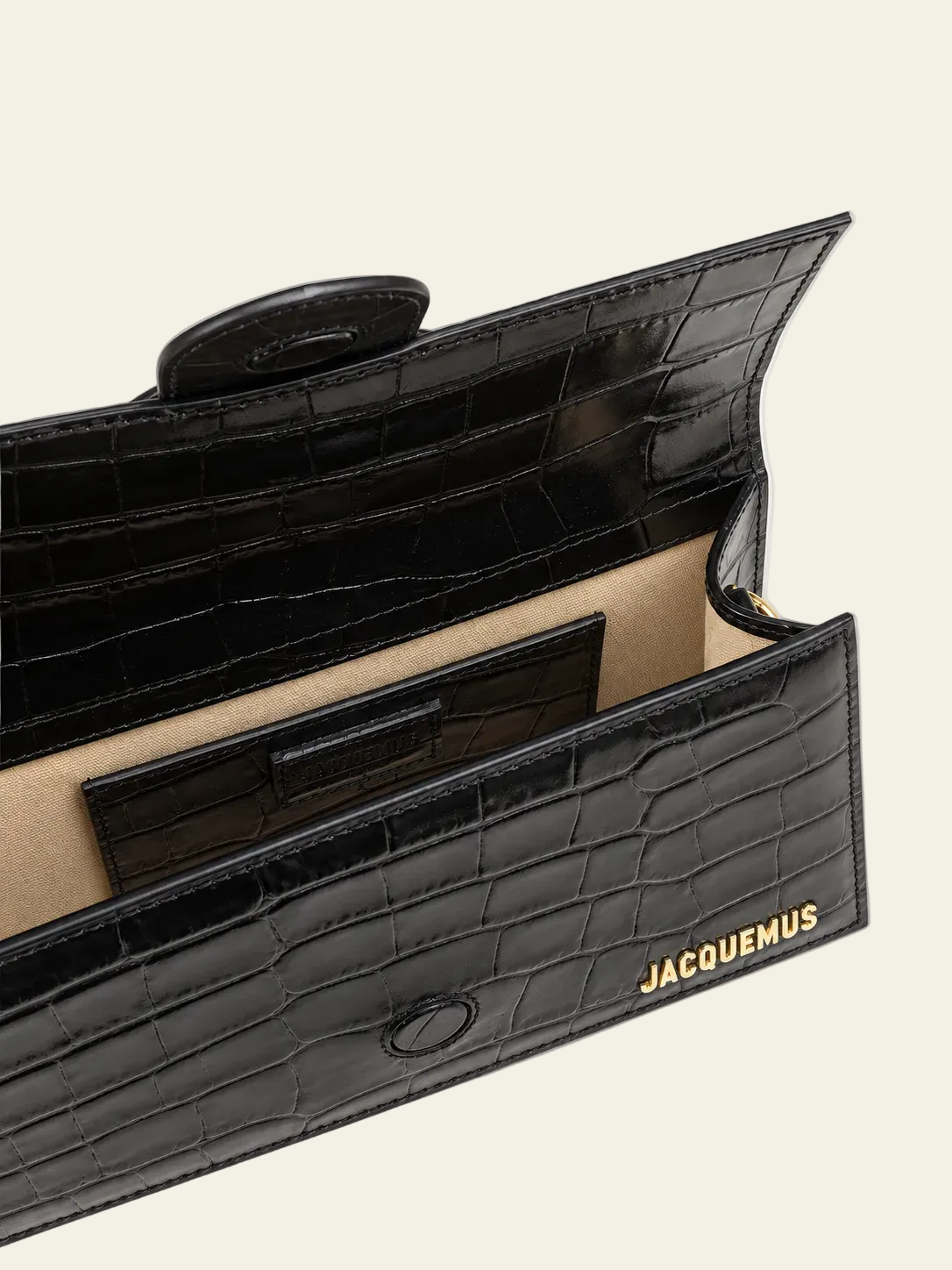 Jacquemus Le Grand Bambino Croco Nero