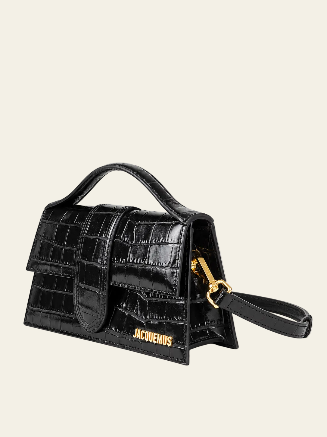 Jacquemus Le Grand Bambino Croco Nero