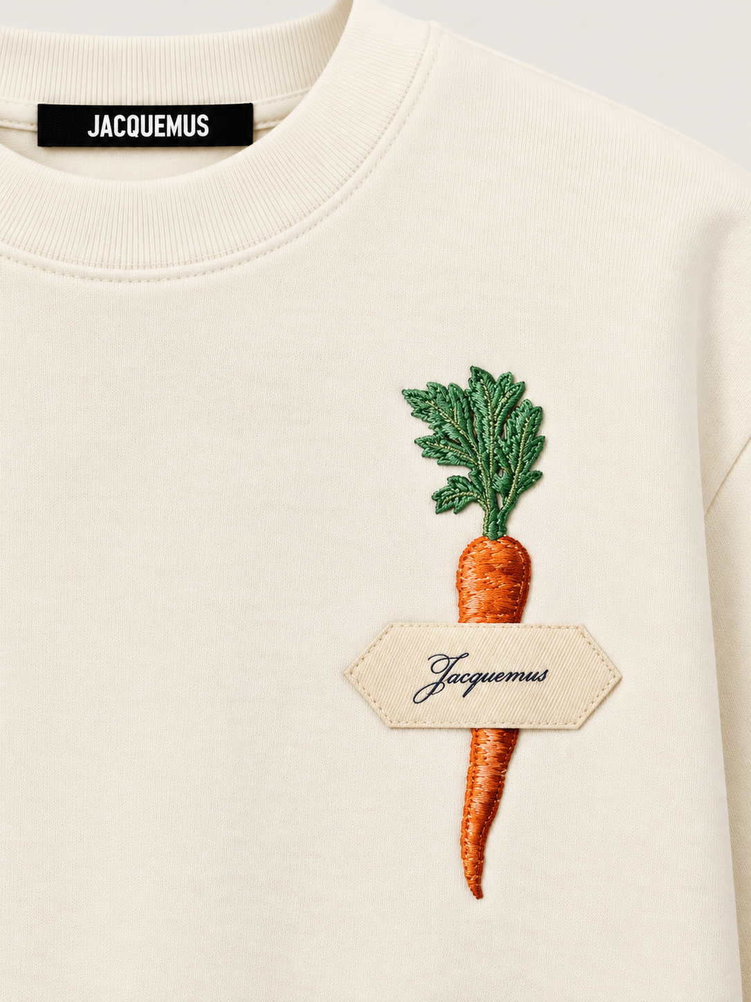 Jacquemus T-shirt con Carota Beige