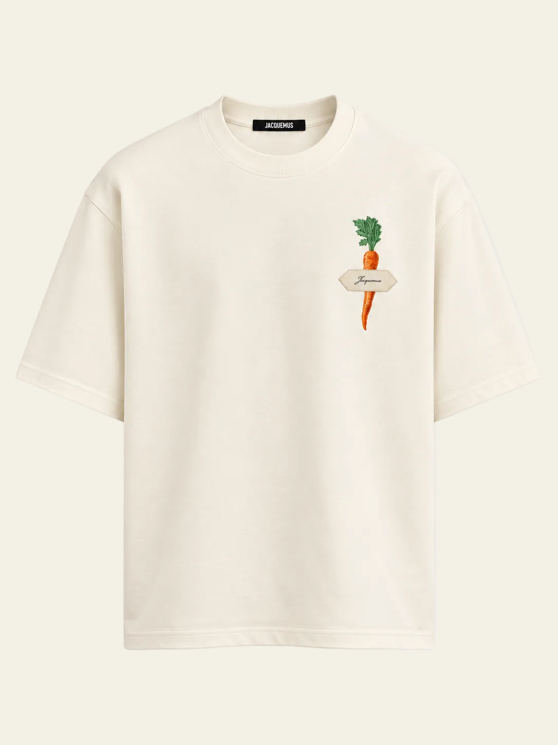 Jacquemus T-shirt con Carota Beige