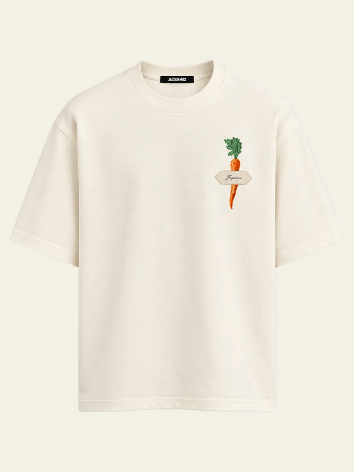 Jacquemus T-shirt con Carota Beige