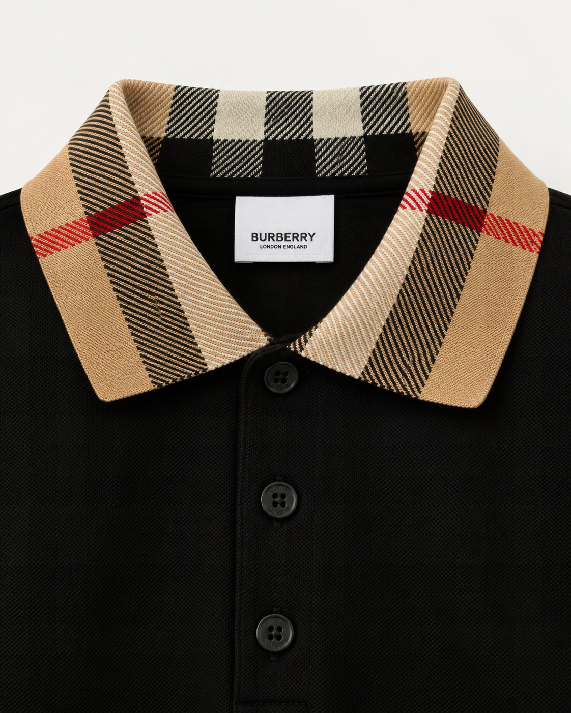 Burberry Polo Check Nero