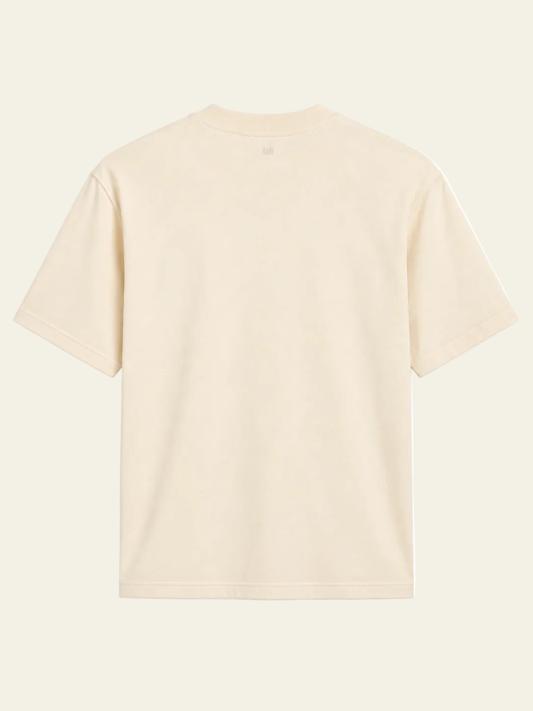 Ami Paris T-shirt logo "Ami de coeur" Beige