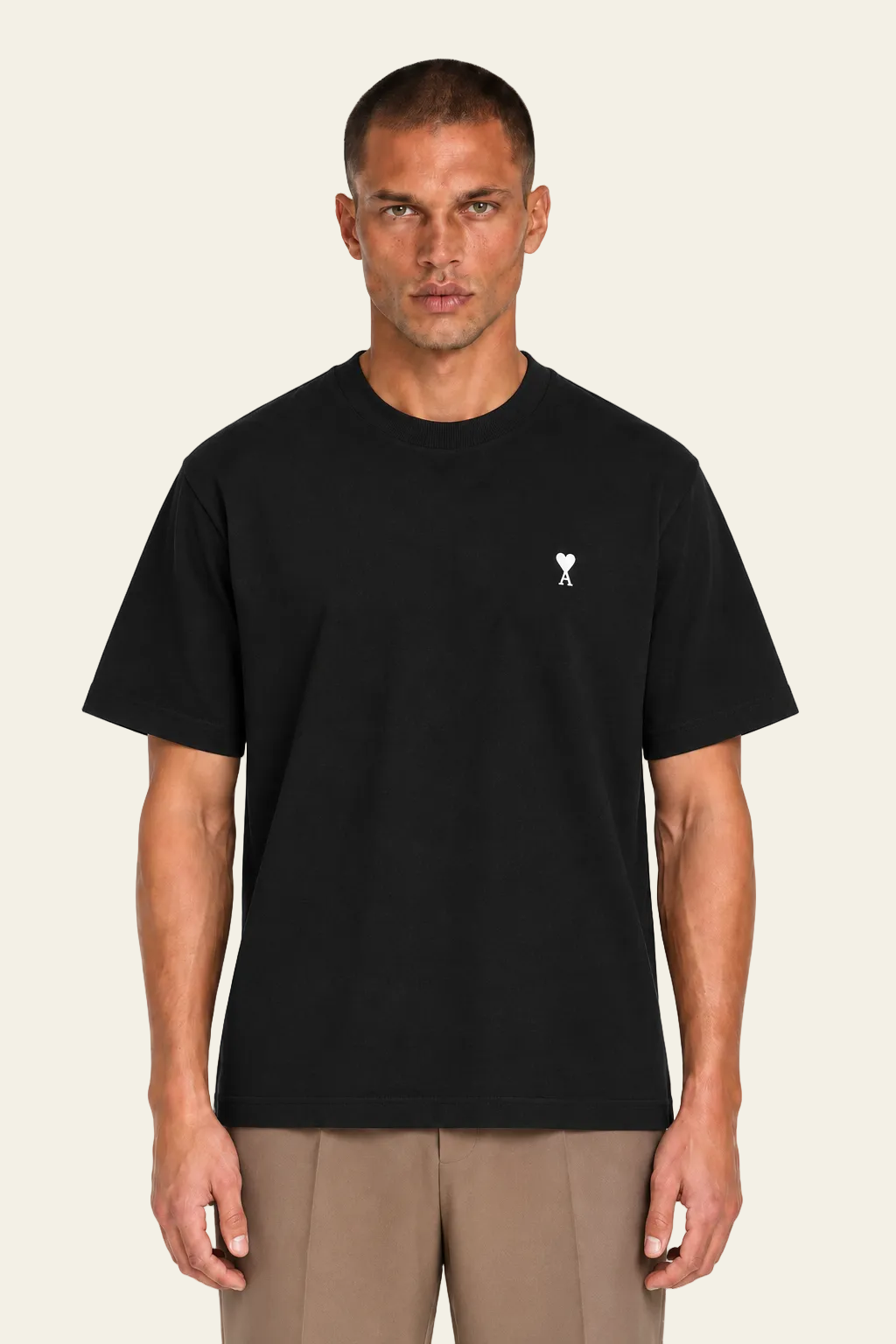 Ami Paris T-shirt logo "Ami de coeur" Nero