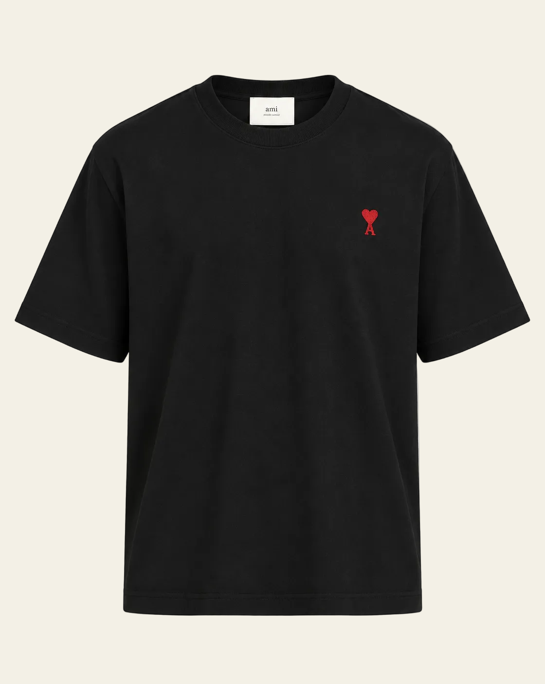 Ami Paris T-shirt logo "Ami de coeur" Nero