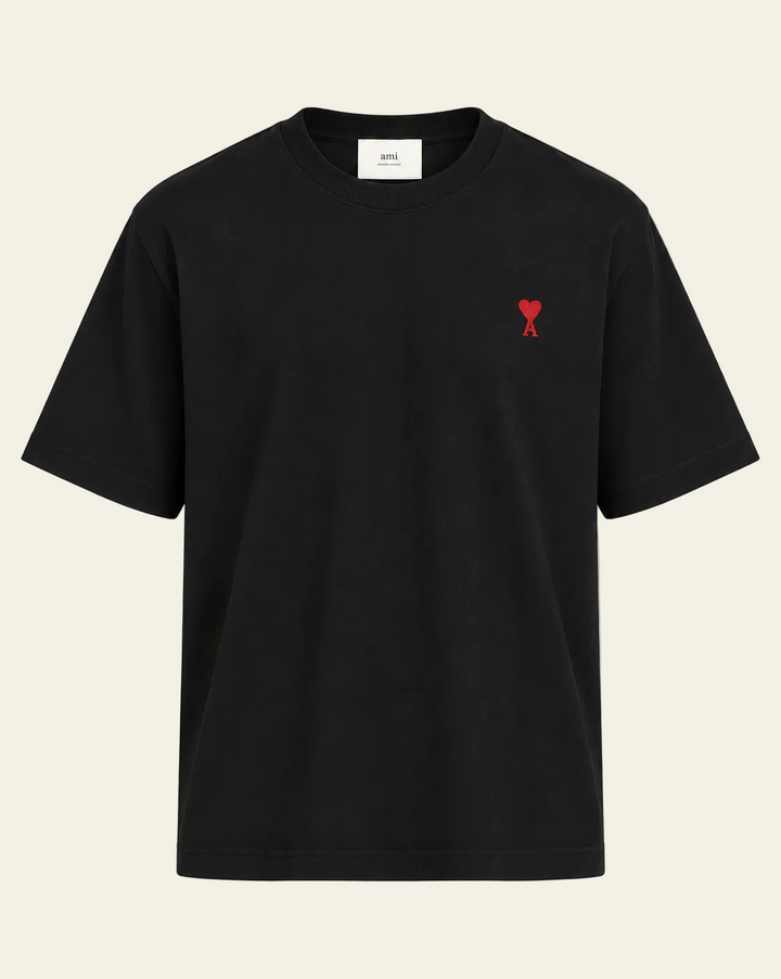Ami Paris T-shirt logo "Ami de coeur" Nero