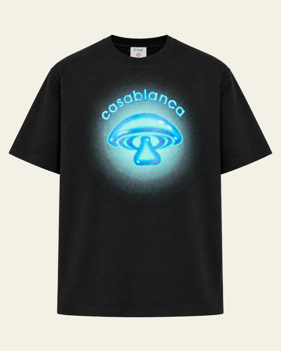 Casablanca T-shirt Airbrush Mushroom Nero