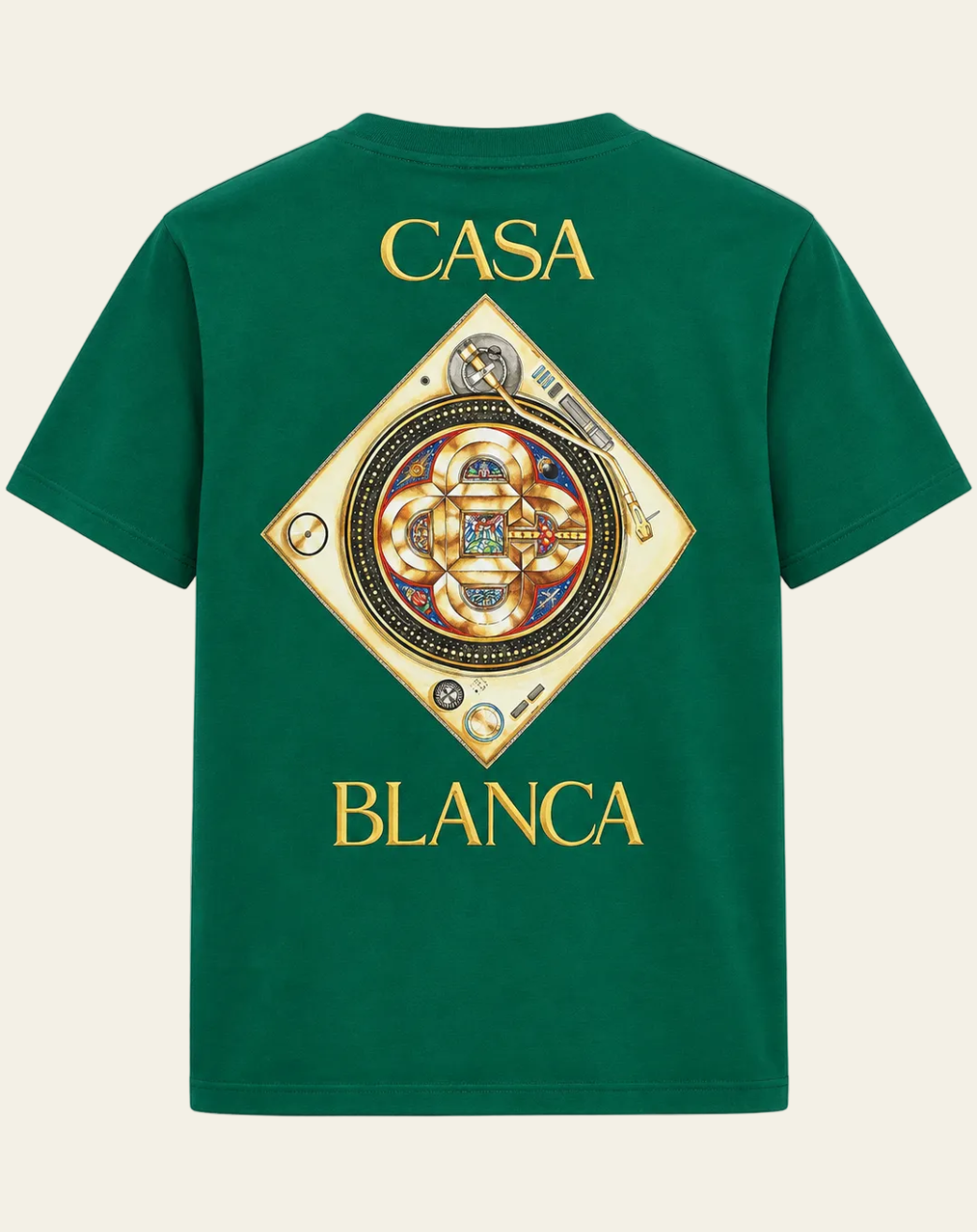 Casablanca T-shirt Plafond Orne de Musique Verde