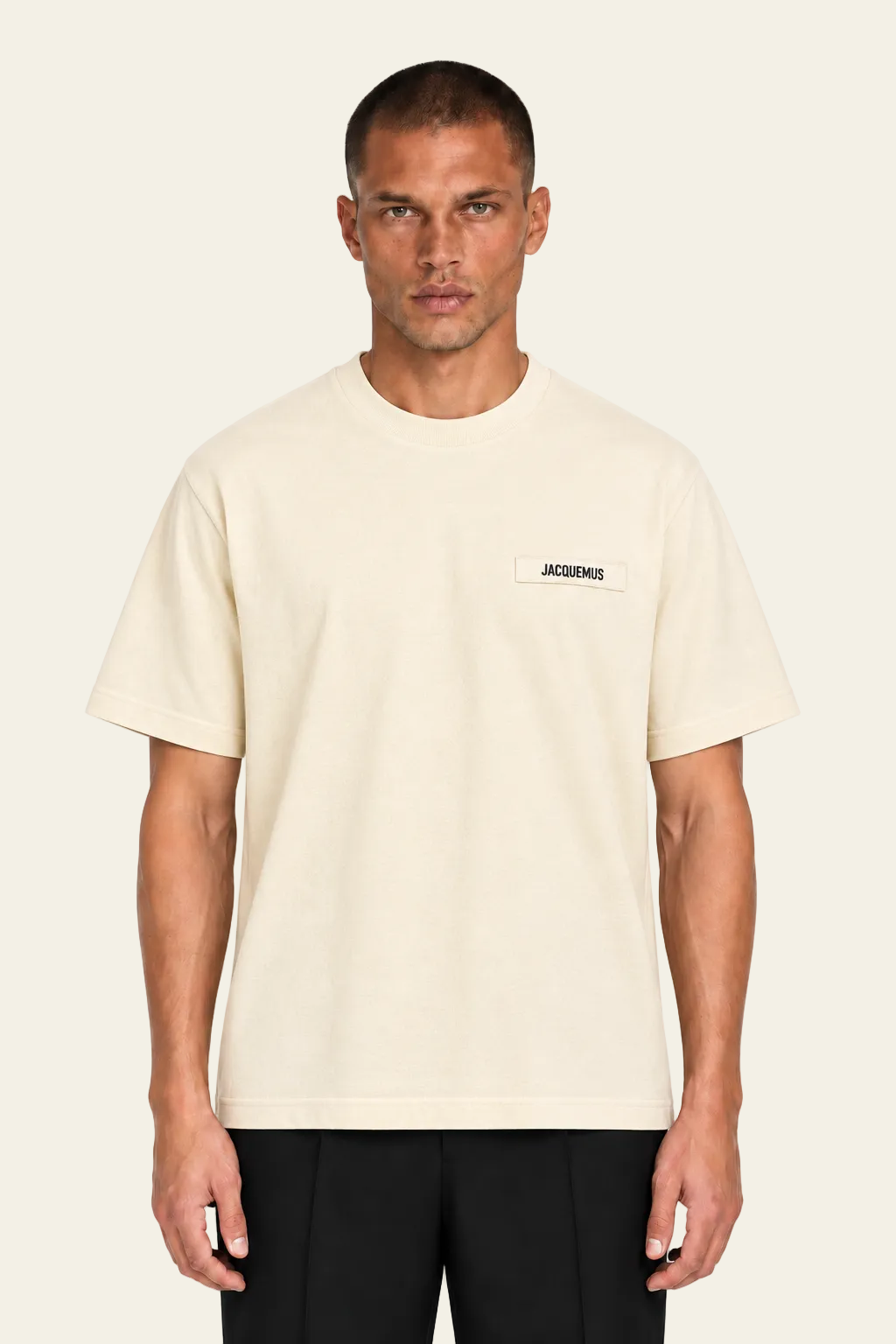 Jacquemus T-shirt Le Gros Grain Beige