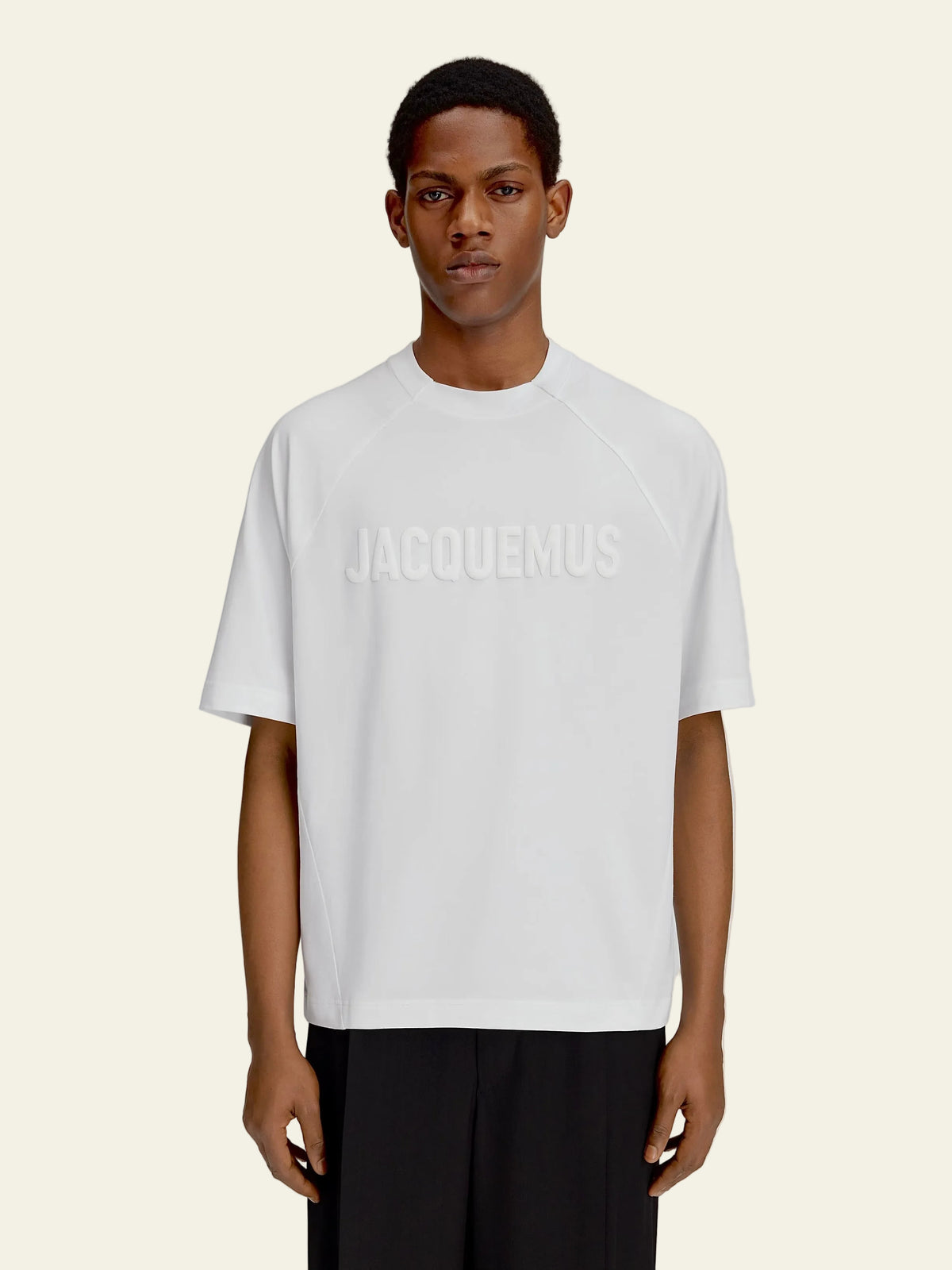 Jacquemus T-shirt Typo Bianco