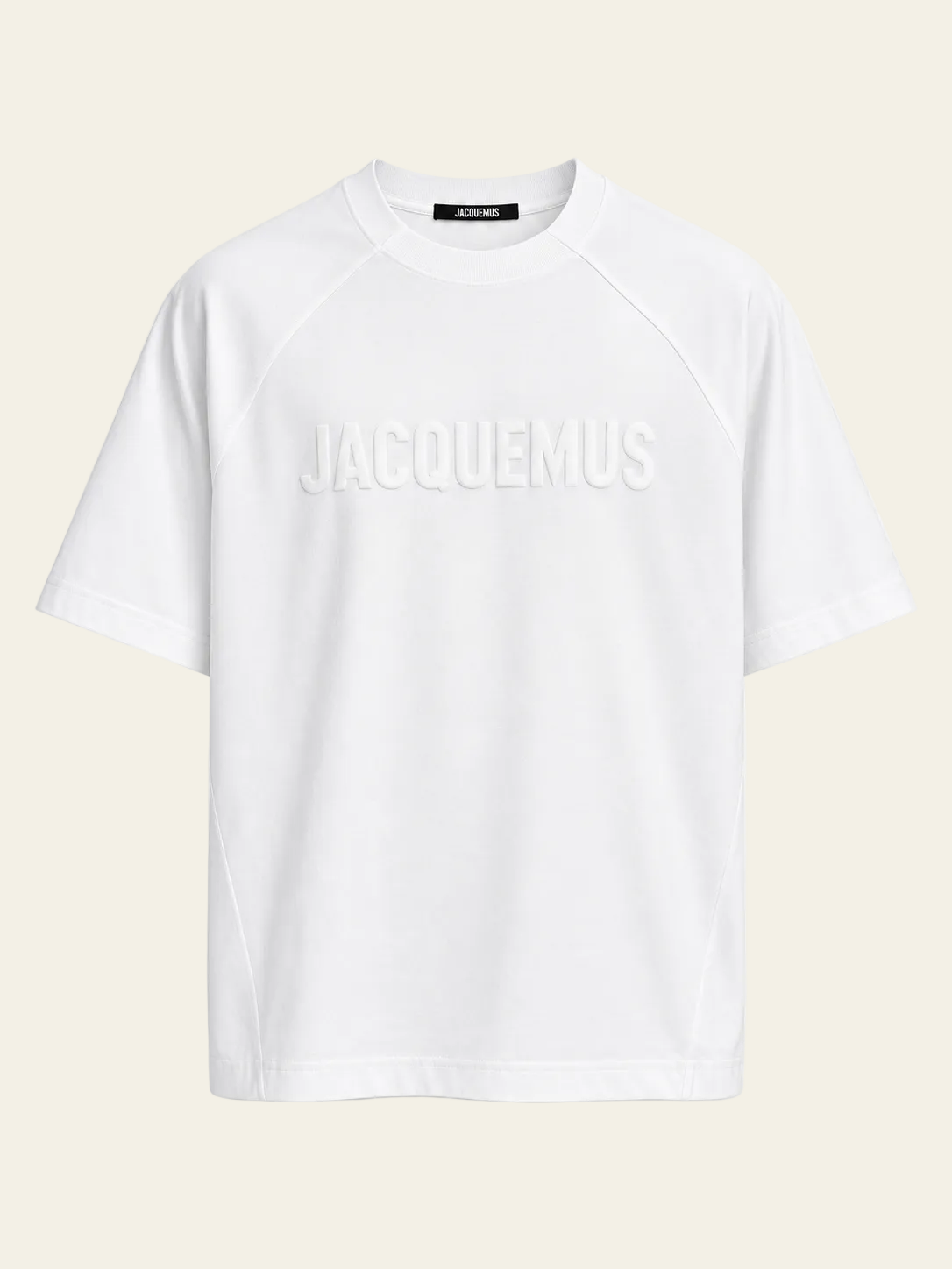 Jacquemus T-shirt Typo Bianco