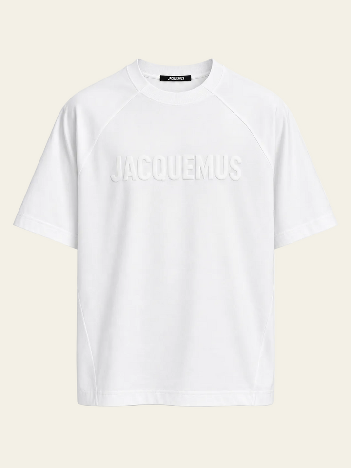 Jacquemus T-shirt Typo Bianco