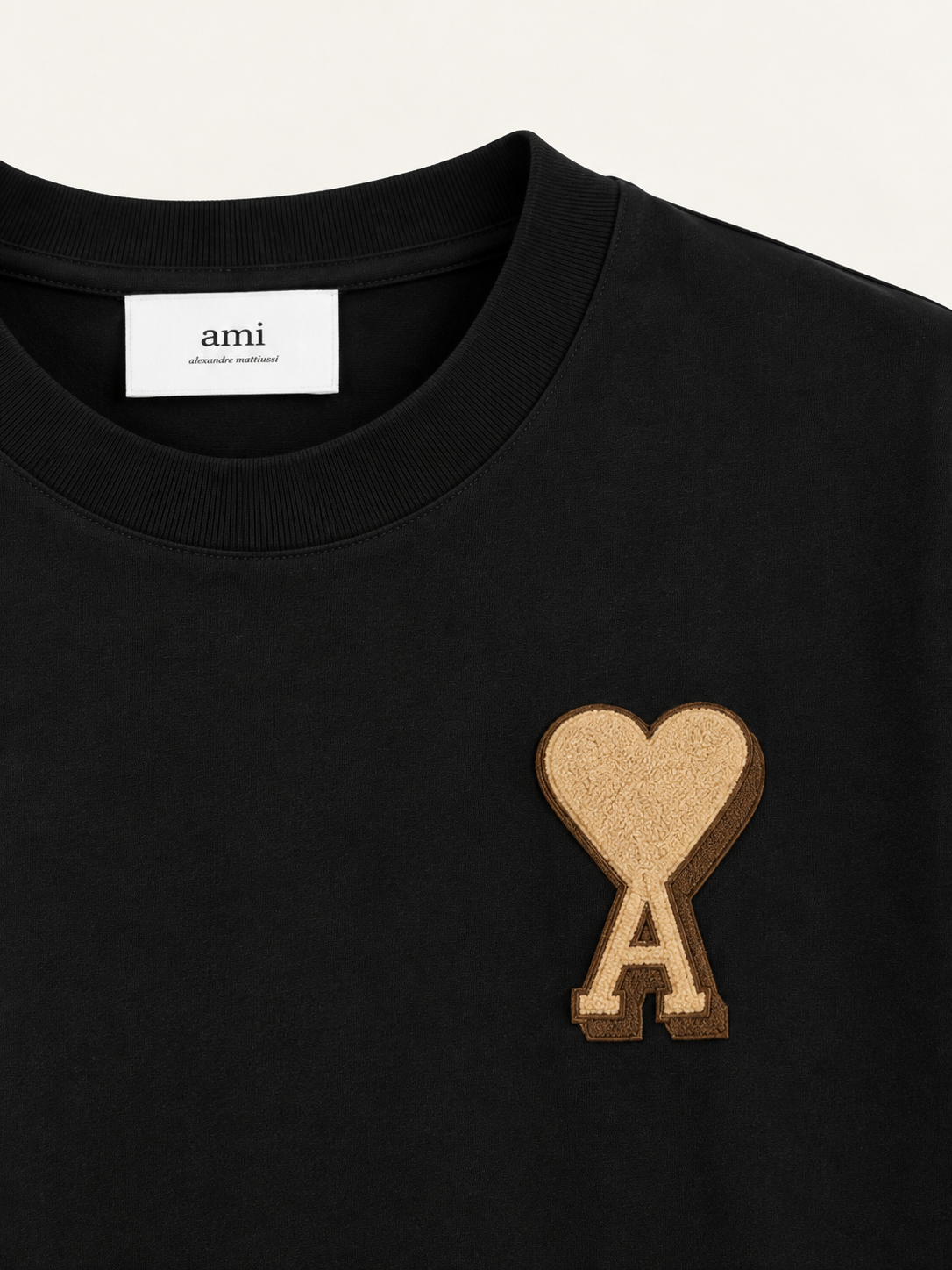Ami Paris T-shirt logo "Ami de coeur" Nero