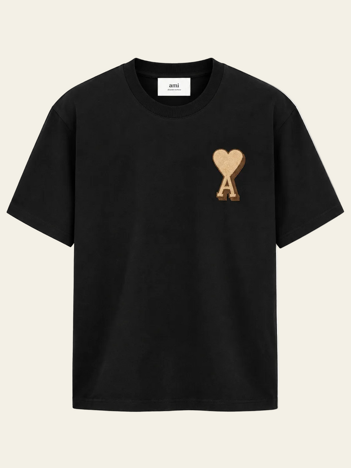 Ami Paris T-shirt logo "Ami de coeur" Nero