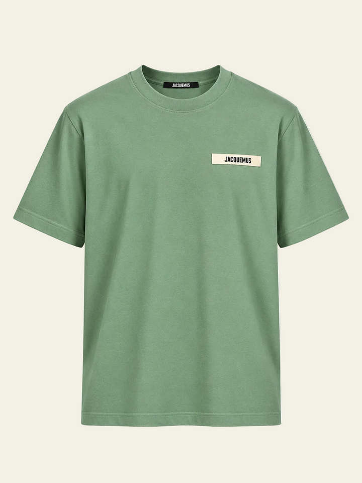 Jacquemus T-shirt Le Gros Grain Verde Chiaro